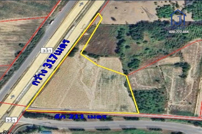 ขายและให้เช่าที่ดินถมแล้ว 20 ไร่ แปลงใหญ่ ถนน331 ติดสนามกอล์ฟ พัทยาคันทรีคลับ บางละมุง ชลบุรี